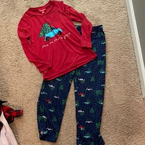 Are we there yet ?? Holiday kids PJs Sz 8 or Sz 10/12. Or both 🎄🎄🎅🎅